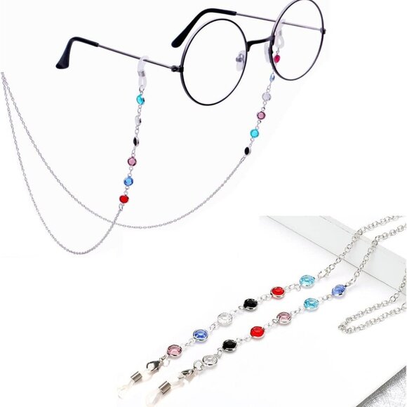 Glasses Strap Beaded Eyeglass Chains Eye Glass Holders Necklaces String Women Ey - Picture 5 of 7